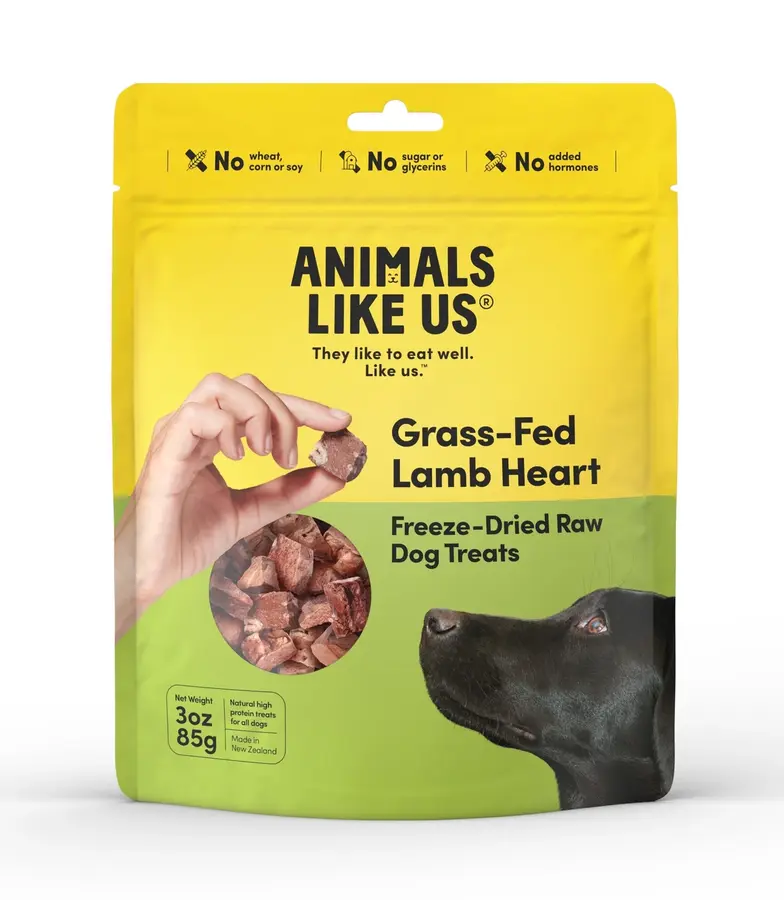 Grass-Fed Lamb Heart Freeze-Dried Raw package