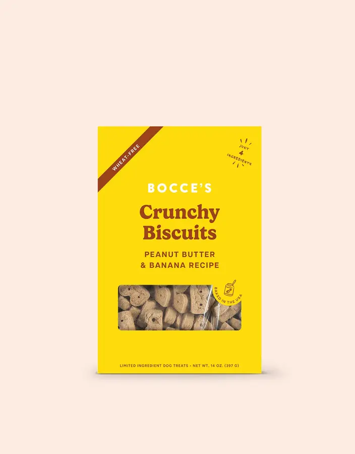 Crunchy Biscuits Peanut Butter & Banana Recipe package