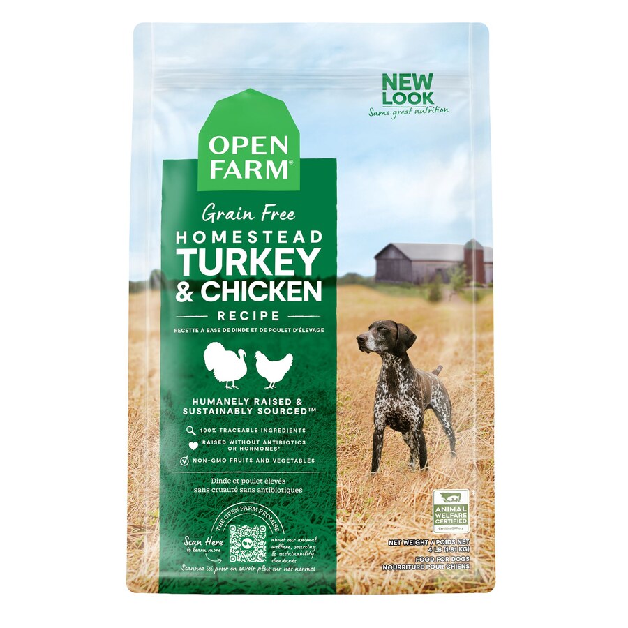 Homestead Turkey & Chicken Grain-Free Dry Dog Food package