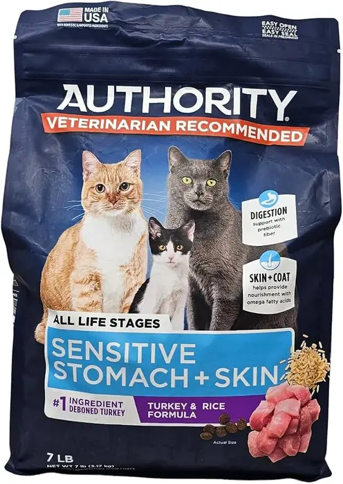Sensitive Support Turkey & Rice Formula For Adult Cats package