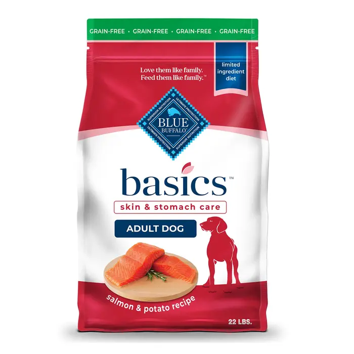 Basics Salmon & Potato Recipe (Skin & Stomach Care) For Adult Dogs package