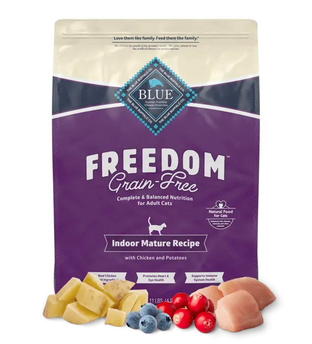 Freedom Indoor Mature Recipe With Chicken and Potatoes package