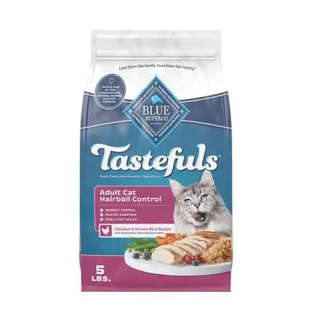 Tastefuls Chicken & Brown Rice Recipe (Hairball Control) For Adult Cats package