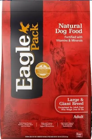 Natural Dog Food Large & Giant Breed Adult Dogs package