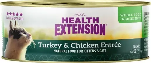 Canned Cat Food Turkey & Chicken Entree package