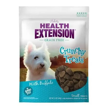 Crunchy Treats With Buffalo For Large Dogs package