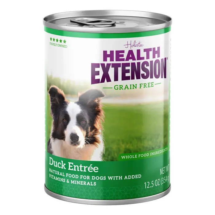 Grain Free Canned Dog Food Duck Entree package