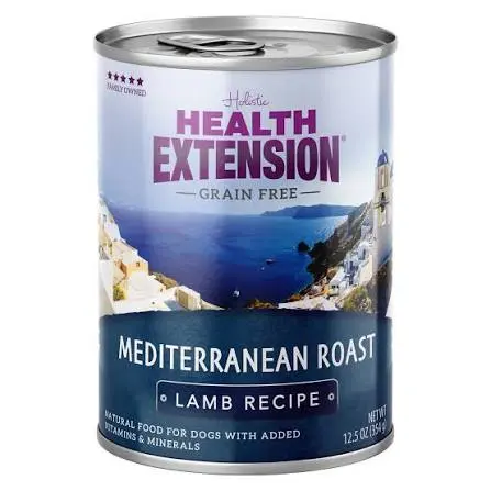 Grain Free Canned Dog Food Mediterranean Roast Lamb Recipe package