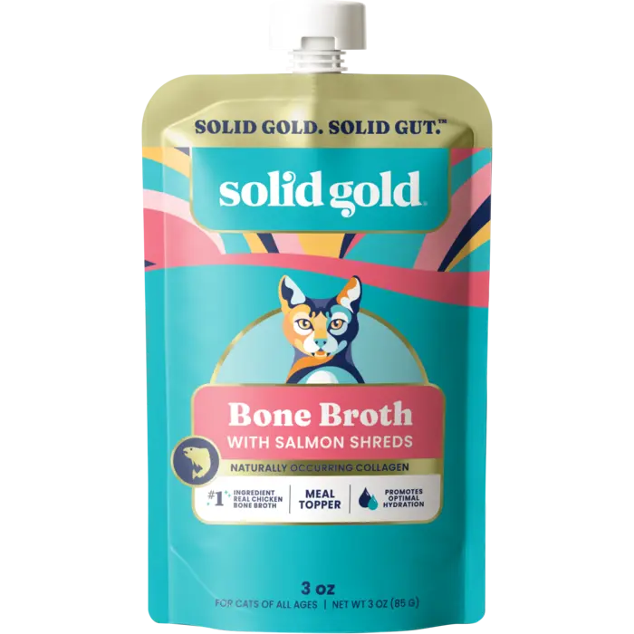 Bone Broth Meal Toppers With Salmon Shreds package