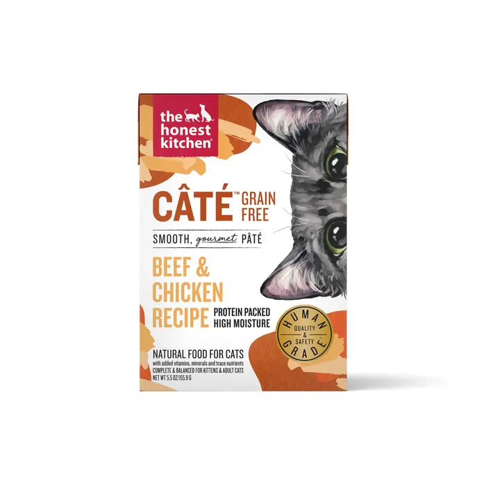 Câté Grain Free Beef & Chicken Recipe For Cats package