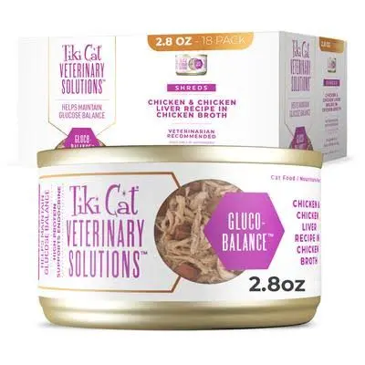 Veterinary Solutions Gluco Balance With Chicken & Chicken Liver Recipe In Chicken Broth (Shreds) package