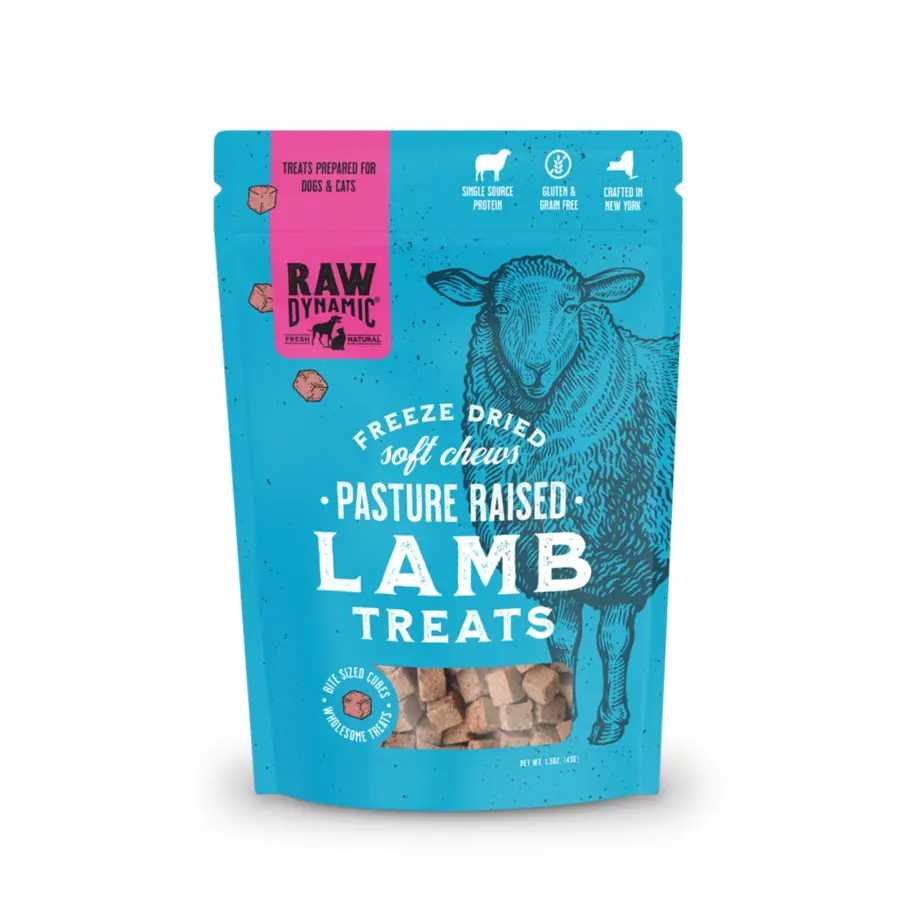 Freeze-Dried Soft Chews Pasture Raised Lamb Treats package
