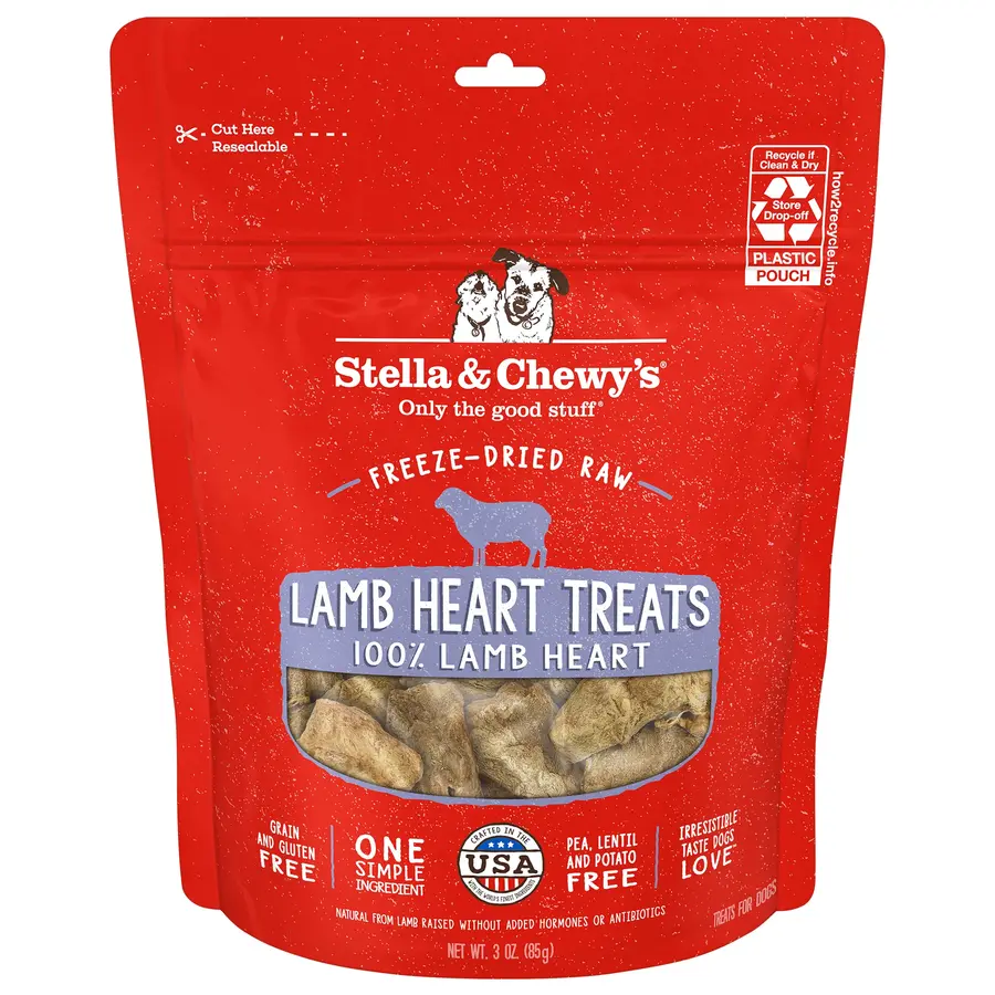 Freeze-Dried Raw Lamb Heart Treats package