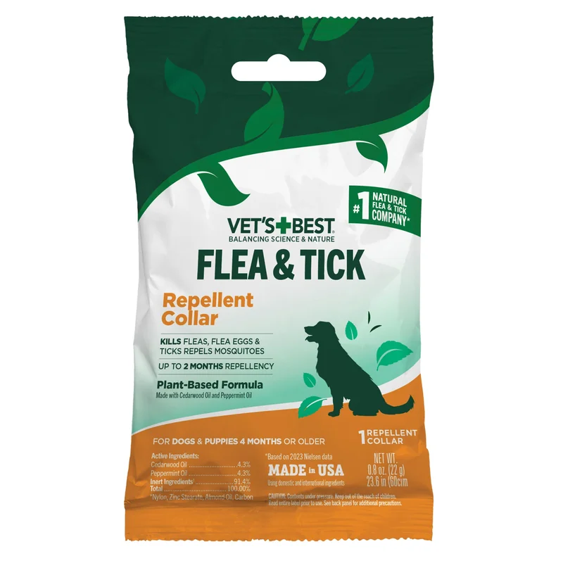 Vet's Best Flea Collar for Dogs, front of the package